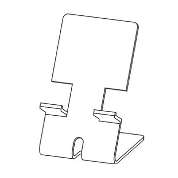【徠福】手機 專用 支架 有線孔 8x9.5x15cmX厚3mm  20個/組 NO.3202