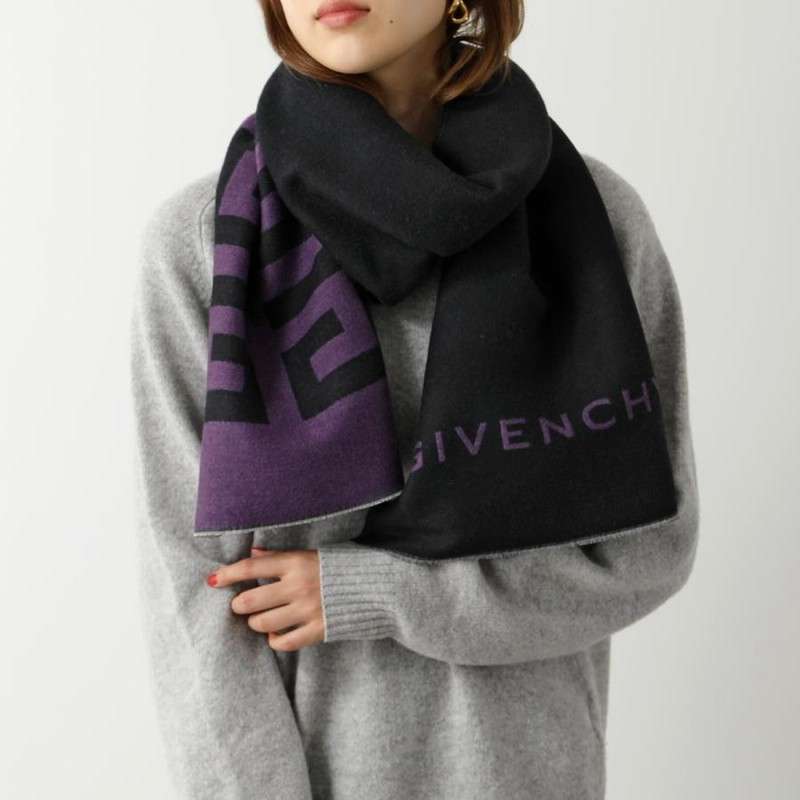 GIVENCHY ジバンシィ マフラー 35×180 GV3518 J4546 レディース シルク ...