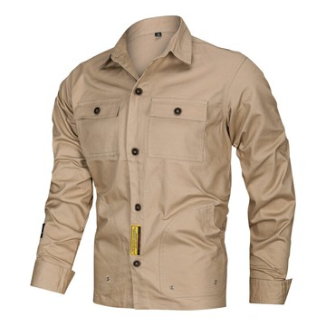 二戰德國軍裝多袋襯衫男純棉耐磨軍旅風軍事記者空軍一號襯衣復古