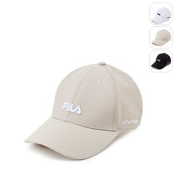 【FILA】經典LOGO帽/棒球帽-米色 HTZ-1000-IV