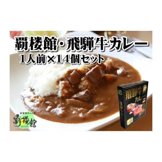 ふるさと納税 岐阜県 覇楼館・飛騨牛カレー1人前(250g)×14個セット