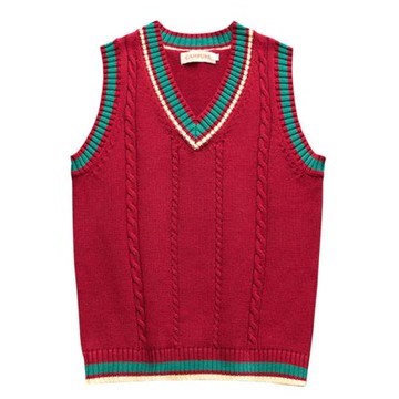 高爾夫服裝春秋毛衣外套運動馬甲純棉長袖針織衫V領套頭坎肩背心