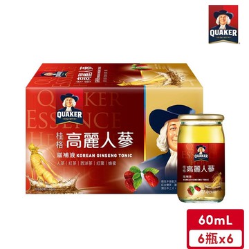 桂格 高麗人蔘 (60mL*6瓶/盒) *6入【不可超取】｜官方直營