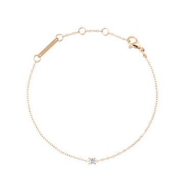 DW Daniel Wellington Mirelle 雋永單鑽玫瑰金手鍊-DW00401962