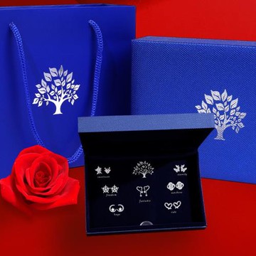 新款一周星期耳飾套裝組合氣質小鹿耳釘女創意女生情人節禮物現貨