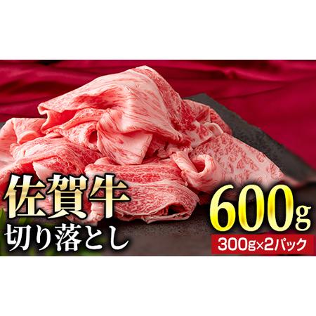 ふるさと納税 佐賀牛切落し600g(300g×2パック) NK0035 佐賀県大町町