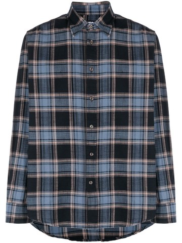 Diesel - S-Umbe-N checked cotton shirt - men - Cotton - 44 - Black
