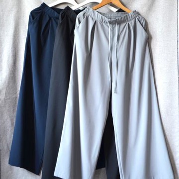 輕薄防曬闊腿褲外單女款夏季防曬寬松直筒褲速干高腰闊腿褲薄款