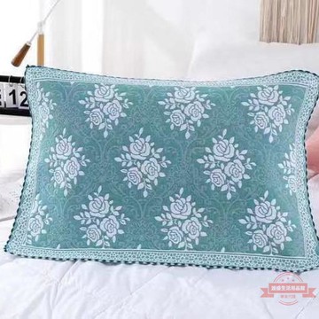 枕巾全棉批發一對裝棉三層紗布成人加大加厚成人單人枕頭巾吸汗