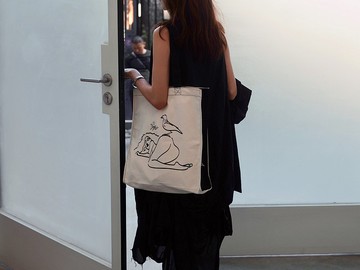 早安少女 超厚實 大容量 帆布包 托特包