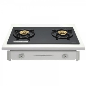 林內歐化雙口玻璃嵌入爐RBTS-227GC(B)瓦斯爐桶裝瓦斯RBTS-227GC(B)_LPG