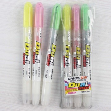 3色 歐奇可擦螢光筆組 OR-562-3/一組3色入(特35) 可擦拭螢光筆-萬OR-562-3