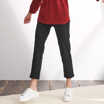 CLL巧玲瓏 金屬環扣石墨烯長褲(黑色) 5011010