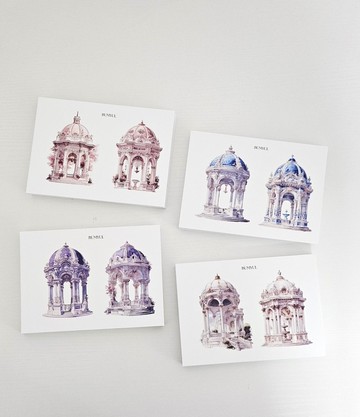 圓頂涼亭貼紙包