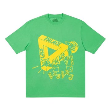 PALACE Chest Logo Round Neck Short Sleeve Unisex Green