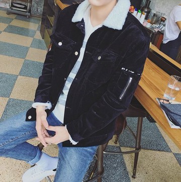 【JP.美日韓】韓國 羊羔毛 鋪棉夾克 外套 厚外套