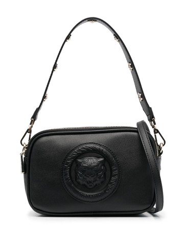Just Cavalli - logo-appliqué crossbody bag - women - Polyester/Polyester - One Size - Black