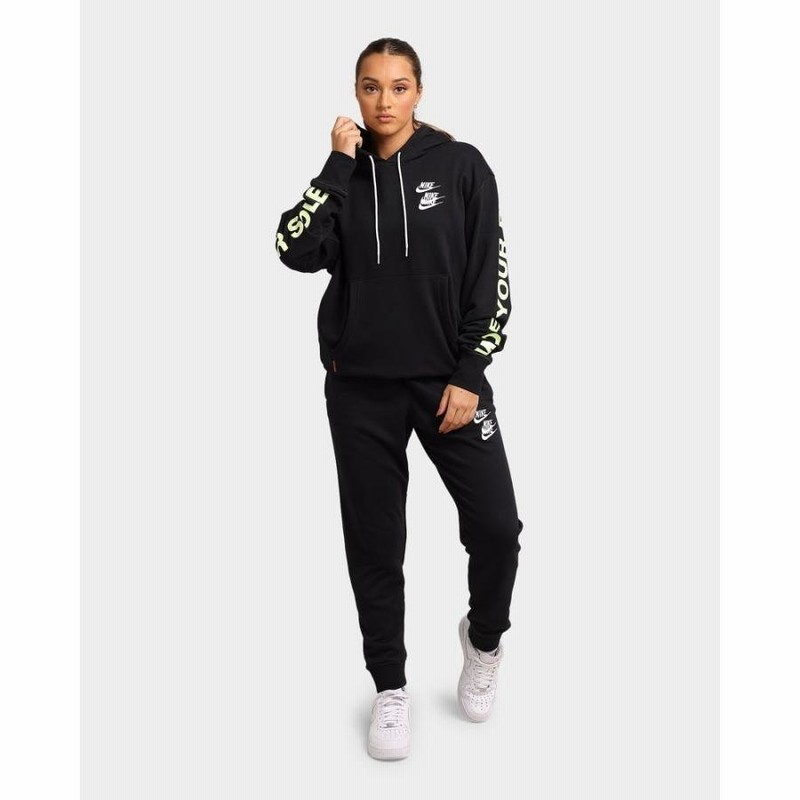 本物 NIKE 完売 【極美品】入手困難 ジョガーパンツ 黒 XXL 花柄 