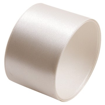 緞面緞帶 40mm  45m  象牙白  1捲