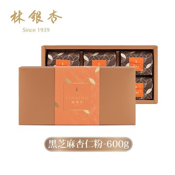 【南紡購物中心】【林銀杏】經典黑芝麻杏仁粉(無甜) 600g