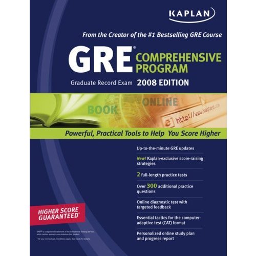 Kaplan GRE Exam 2008 Comprehensive Program