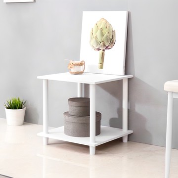 노아가구 noa furniture 方型雙層床頭櫃  1組  白色