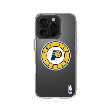 iPhone 16 Pro Clear Case（相機按鈕） 透明 - NBA - Logo-印第安納溜馬 Indiana Pacers