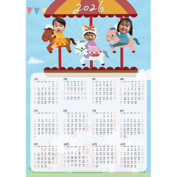 客製化2026 年曆 馬年 海報 桌曆 寶寶海報 毛小孩桌曆 生日海報 女友海報 桌上型