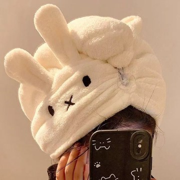 ✨新款特惠✨新款可愛兔兔卡通幹發帽ins風吸水速乾毛巾洗頭學生宿舍家用浴帽