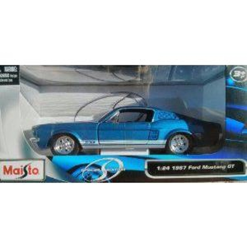 Maisto (マイスト) 1:24 1967 Ford (フォード) Mustang (マスタング) GT -Blue ミニカー ダイキャスト 車  | LINEショッピング