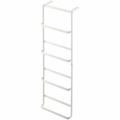 スリッパラック 正規品 TOWER タワー 下駄箱扉＆引っ掛け式スリッパラック 靴べら収納 小物用フック付き スリッパ収納 スリッパ立て 山崎実業 ホワイト