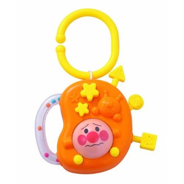 大賀屋 麵包超人 手搖鈴 表情變換 嬰兒玩具 嬰兒 玩具 兒童 兒童玩具 搖鈴 日貨 正版授權 T00110181