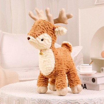 限量【家寵LOVEHOME】 LOVEHOME 北歐風耶誕節可愛裝飾 麋鹿毛絨娃娃 - 30cm