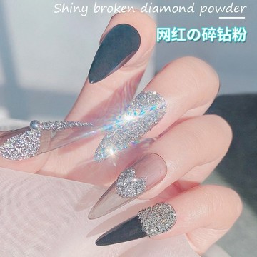 台灣現貨 爆閃克拉碎鑽粉 水晶三角鑽石 水鑽 新年派對 立體超反光美甲裝飾 造型美甲 美甲diy 美甲材料 裝飾粉