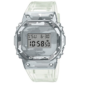 CASIO卡西歐G-SHOCK GM-5600SCM-1 簡約時尚冰酷迷彩設計風格配件49.7mm｜樂天全館特惠中★指定刷卡回饋10%