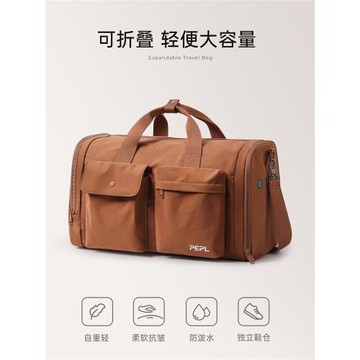 可折疊手提旅行包男女短途輕便大容量行李袋健身旅游拉桿箱附加包