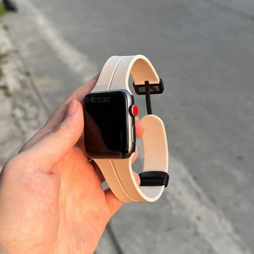 矽膠磁吸扣 摺疊扣 蘋果錶帶 適用 Apple Watch 錶帶 12 11 10 9 8 7 6 SE