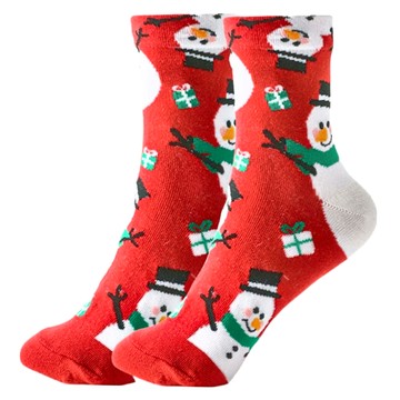 聖誕襪 雪人 5隻 紅色 聖誕老人 聖誕樹  26 x 15 x 7cm  1組