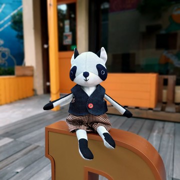 陪伴系列-小浣熊娃娃