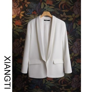 外套女修身青果領早秋職業小西裝