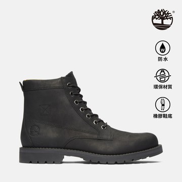 Timberland 男款黑色休閒防水中筒靴|A44P1015