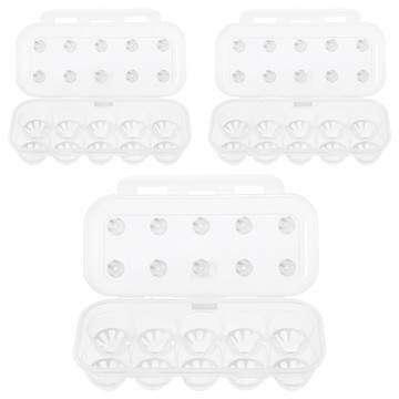 comet 雞蛋盒  26 x 12 x 17~22.5cm  透明色  3個