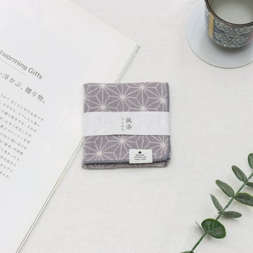 今治拔染三重紗方巾-麻葉