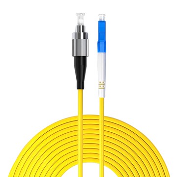 山澤 工程電信級單模單芯光纖跳線 3.0mm線徑 LSZH外被 抗拉80N  黃色  1條  5m