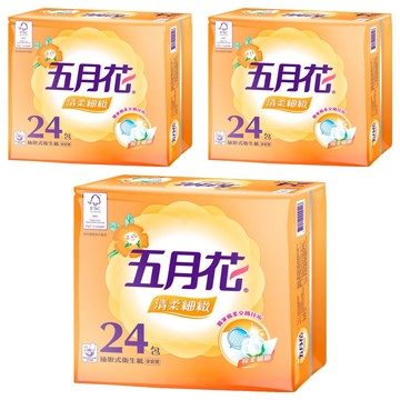 五月花 清柔抽取衛生紙 100張  24包  3袋