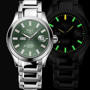BALL 波爾錶 Engineer III Marvelight 天文台認證經典機械腕錶-綠40mm NM9036C-S1C-GR