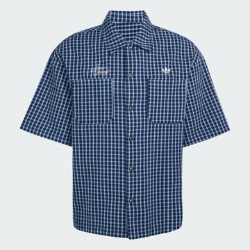 Adidas 愛迪達 Og Shirt LD3863 男 襯衫 短袖 上班 休閒 純棉 藍