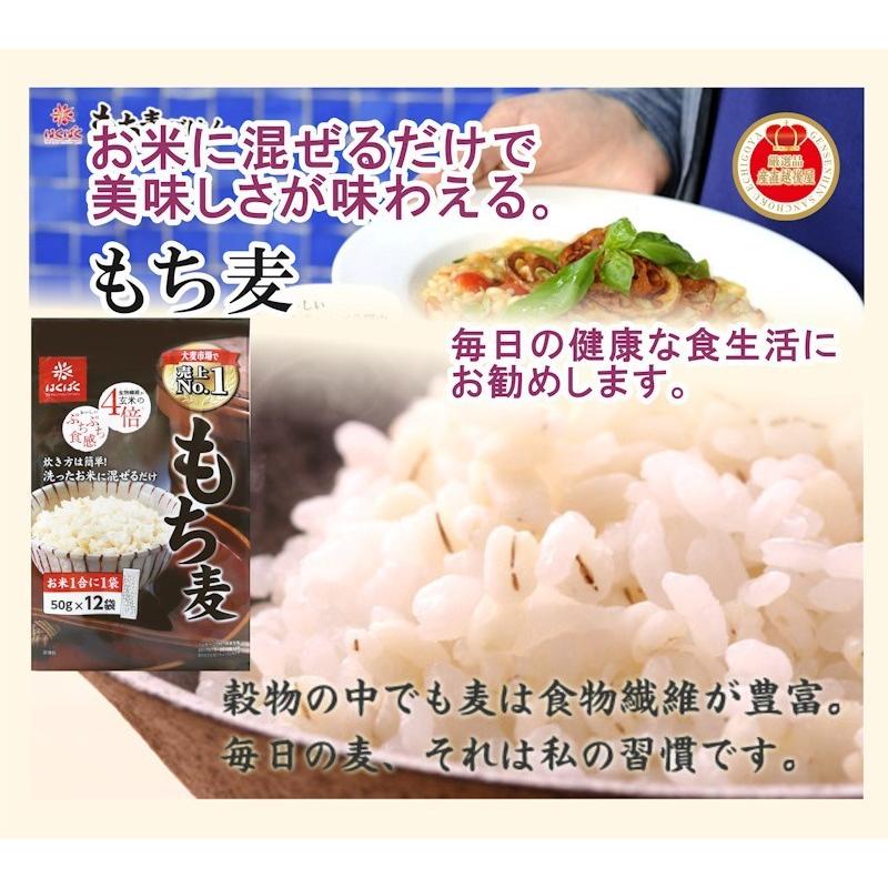 雑穀米 もち麦 健康食品 雑穀米の専門メーカー はくばく もち麦スティックタイプ 50g 12袋 6個入 送料無料