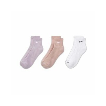 Nike Everyday 襪子 男女款 粉 紫 白 緩震 三雙一入 襪子 三色 SX6890-990