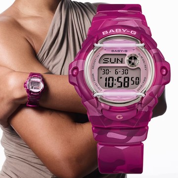 CASIO卡西歐 BABY-G 迷彩圖騰 電子腕錶 BG-169CM-4